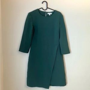 Warehouse green wrap mini shift dress